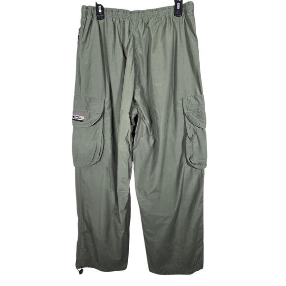 OPS Cargo Pants Men L Green Nylon All Terra Activewear Zip Pockets Hiking Trail - Picture 5 of 8